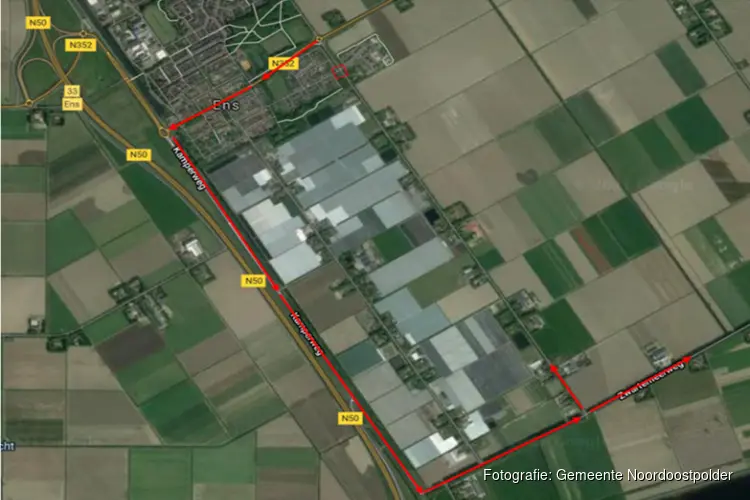 Verhoogde kruising nieuwbouw Ens