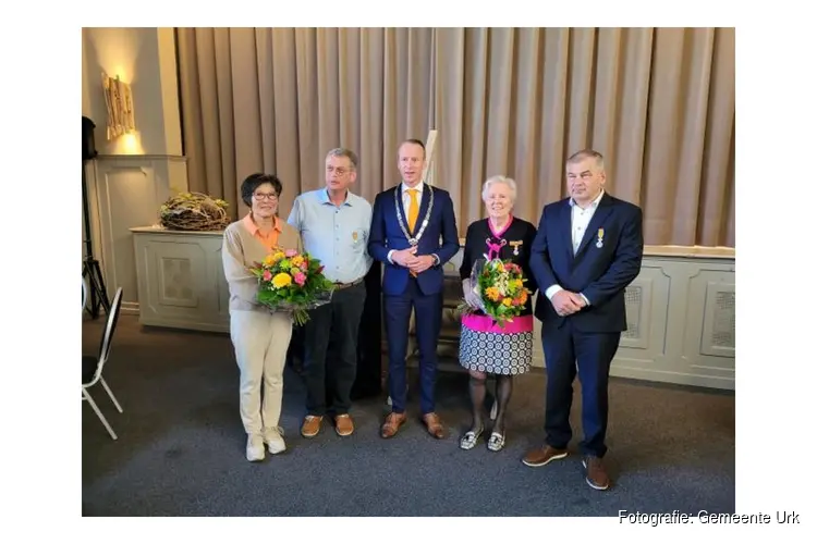 Vier Urkers koninklijk onderscheiden tijdens lintjesregen