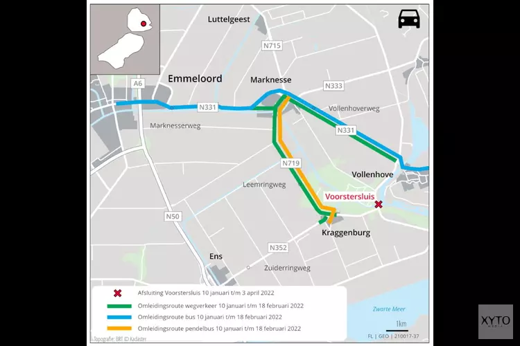 Informatiebijeenkomst over renovatie Voorstersluis en Marknessersluis op 20 september