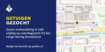 Gezocht: Zware mishandeling Lange Nering Emmeloord