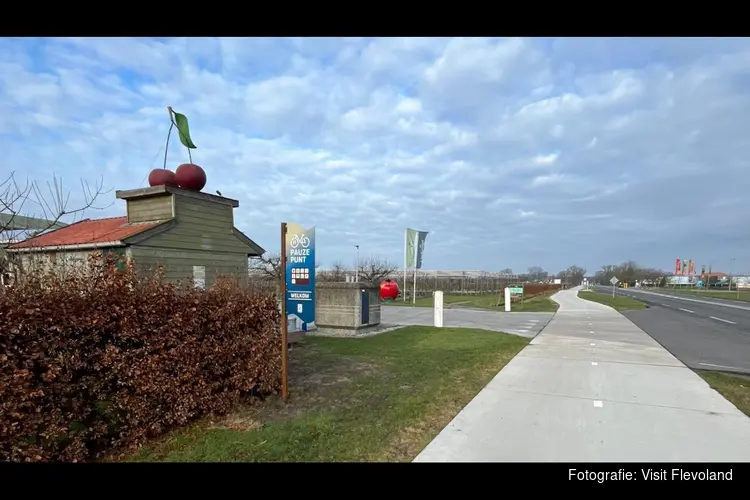 Nieuw in de Noordoostpolder: Fietspauzepunten