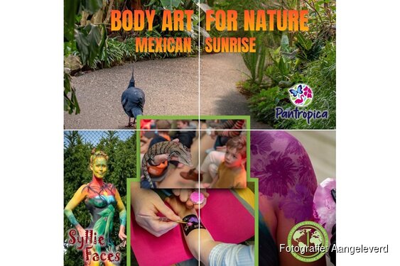 Body Art For Nature; axolotl, de Mexican Sunrise