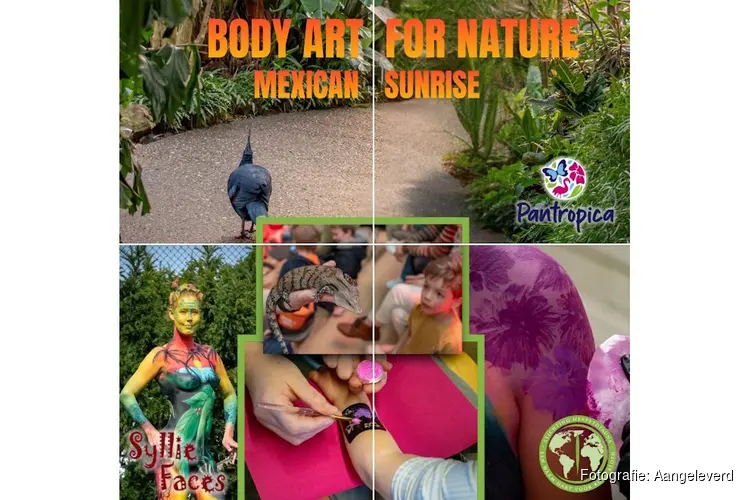 Body Art For Nature; axolotl, de Mexican Sunrise